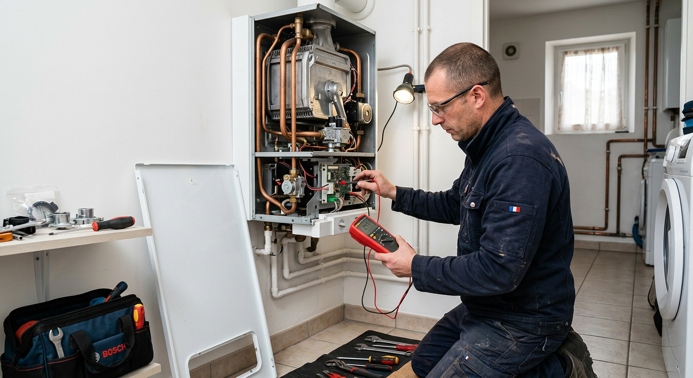 Réparation de chaudière gaz en panne par un chauffagiste à Courbevoie 92